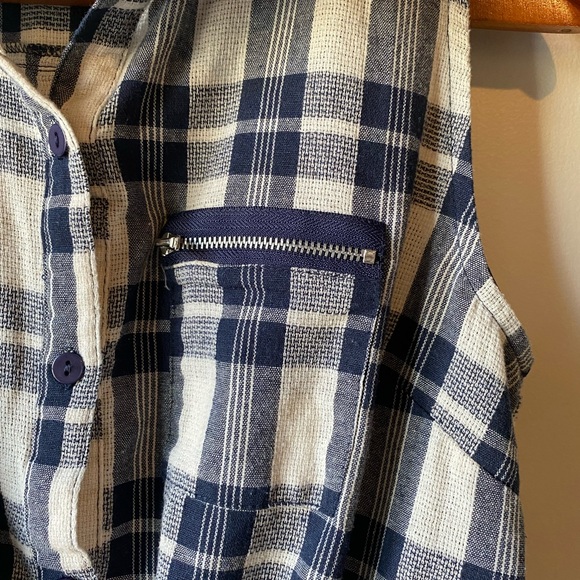 Super Cute Plaid Dress Ties Large Button Up With Collar Mod Ref - Picture 4 of 9